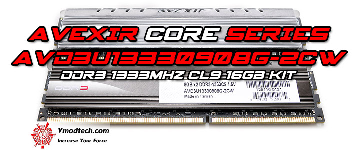 AVEXIR CORE SERIES AVD3U13330908G-2CW DDR3 1333MHz CL9 16GB Kit Review