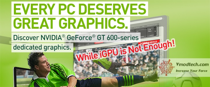 Better Graphic with NVIDIA GeForce GT 600 Series While iGPU is not ENOUGH