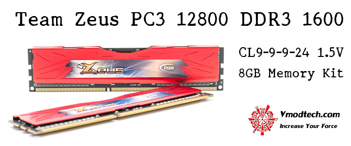 Team Zeus PC3 12800 DDR3 1600 CL9 8GB Memory Kit Review