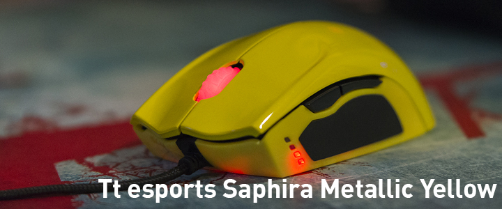 Tt esports Saphira Metallic Yellow Gaming Mouse Review