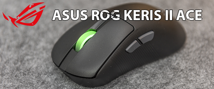 default thumb ASUS ROG KERIS II ACE Ultralight Ergonomic Gaming Mouse Review