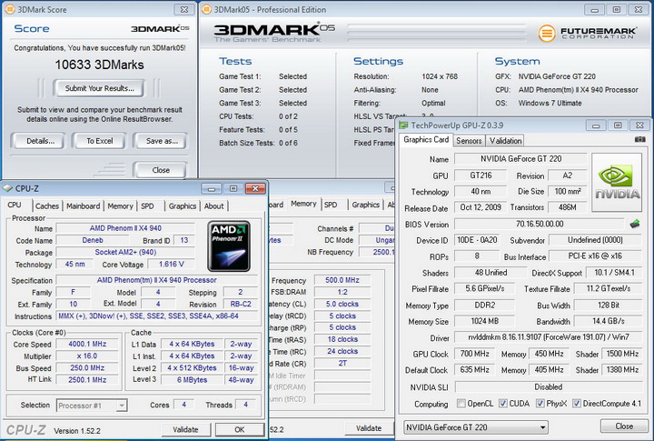 0516 PALIT GeForce GT 220 1024MB DDR2