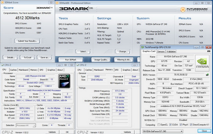 0614 EVGA GT240 1GB DDR3