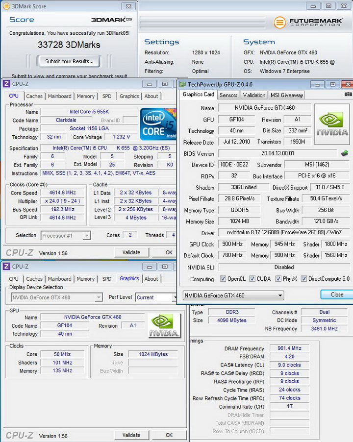 051 MSI N460GTX HAWK  Review