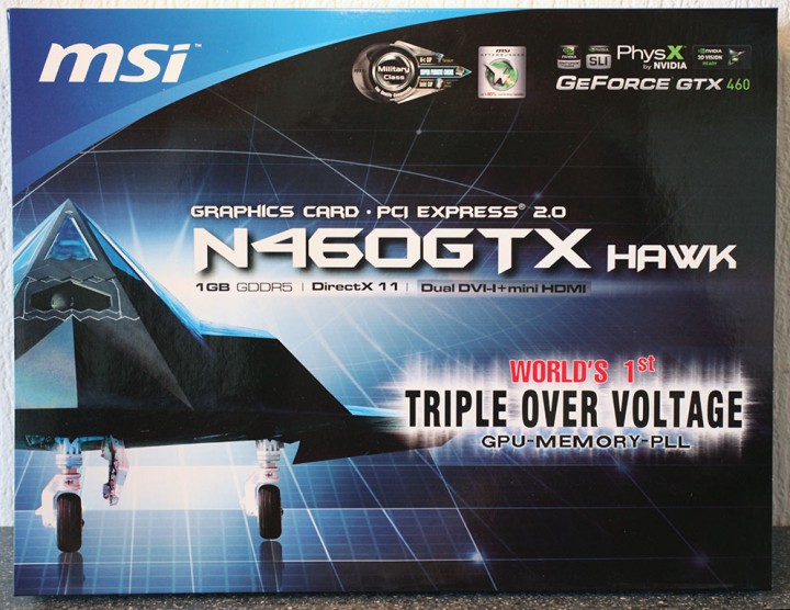 package1 MSI N460GTX HAWK  Review