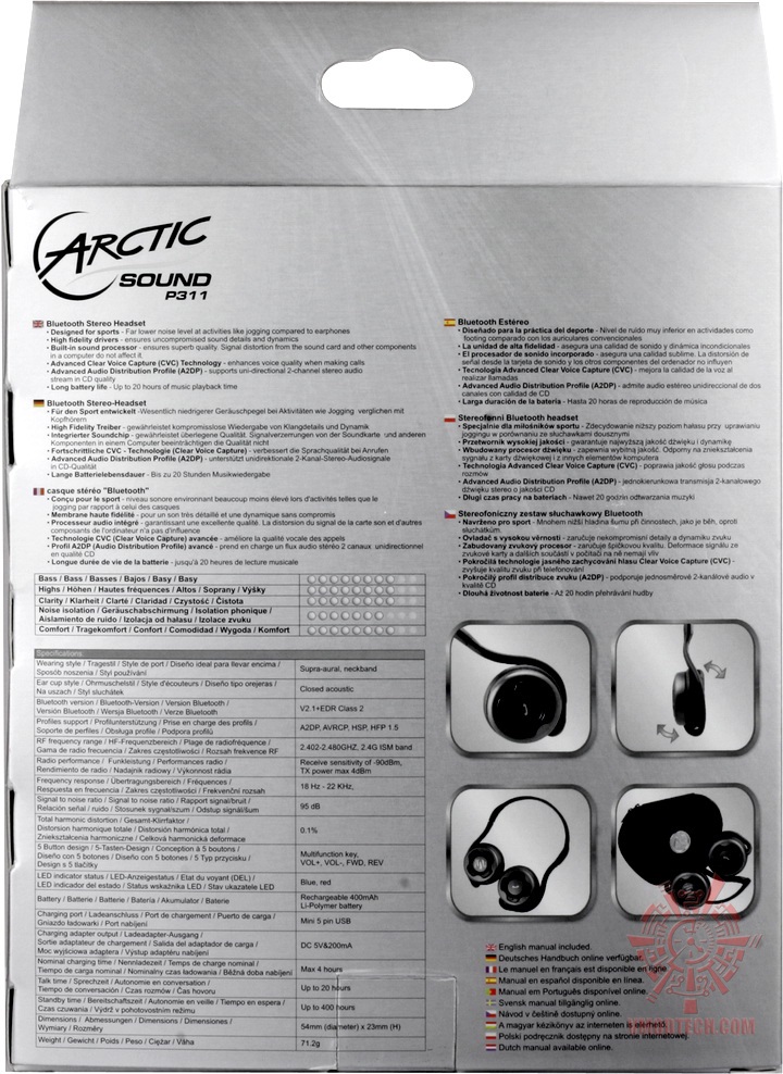 story3 Arctic Cooling P311 Bluetooth Stereo Headset