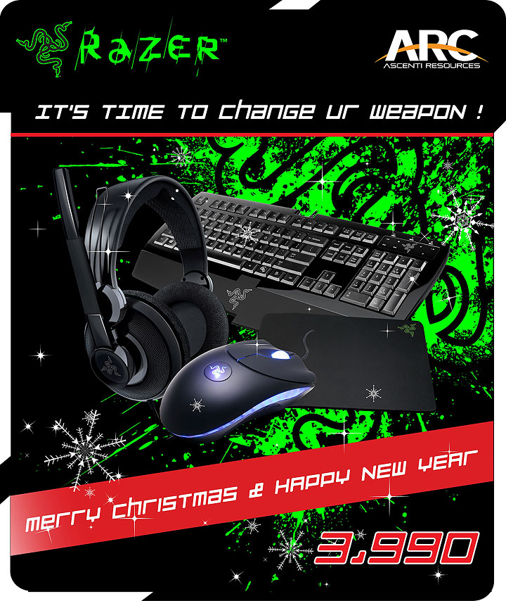 untitled Razer Merry Christmas & Happy New Year Set 3,990THB.!!