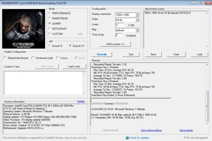 crysis2 720x478 GIGABYTE H67A UD3H Motherboard Review