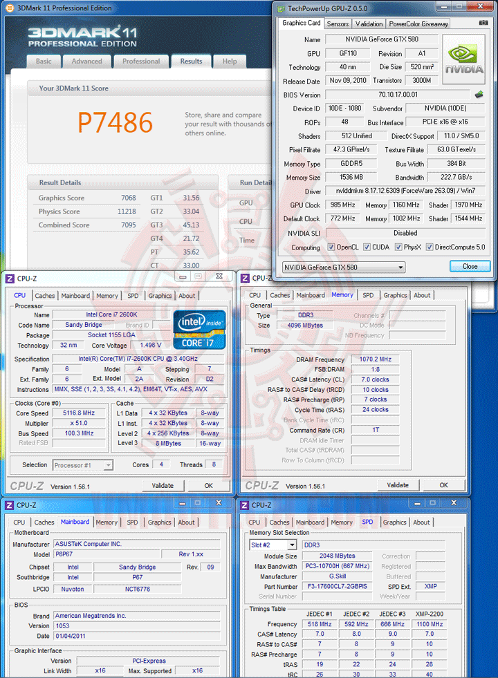 11 5116 ASUS P8P67 Motherboard Review