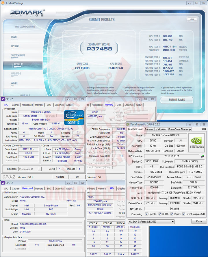 07p5116 ASUS P8P67 Motherboard Review