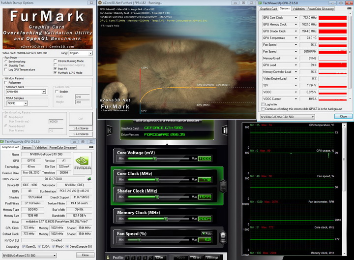 furmark1 Inno3D Geforce GTX580 1536MB DDR5 Review