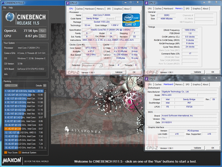 c115 GIGABYTE P67A UD3 Motherboard Review