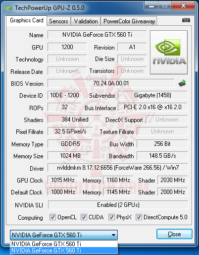 gz6 NVIDIA GeForce GTX 560 Ti 1GB GDDR5 SLI Review