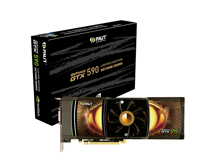 palit gtx590 NVIDIA GeForce GTX 590 3GB GDDR5 Debut Review