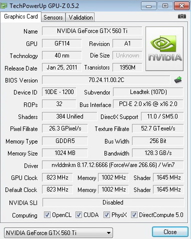 df copy WinFast GTX 560 Ti 1024MB GDDR5 Review