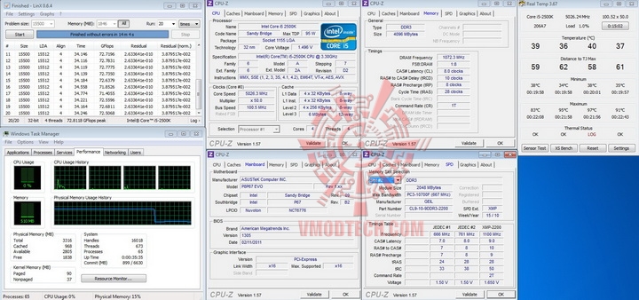 linx 5026ghz ok ASUS P8P67 EVO Motherboard Review