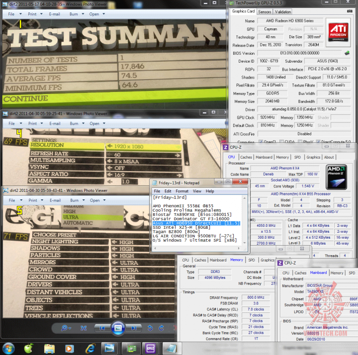 920 1350 dx11 dirt2 745 720x714 Asus ATi HD6950 DirectCUII 2GB/GDDR5 : Review