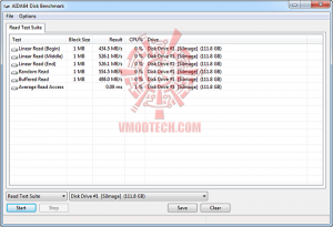 aida read test 11 300x205 OCZ RevoDrive 120GB