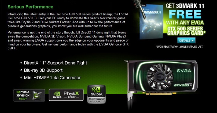 2 720x375 EVGA GeForce GTX 550Ti SC 1024MB GDDR5 Review