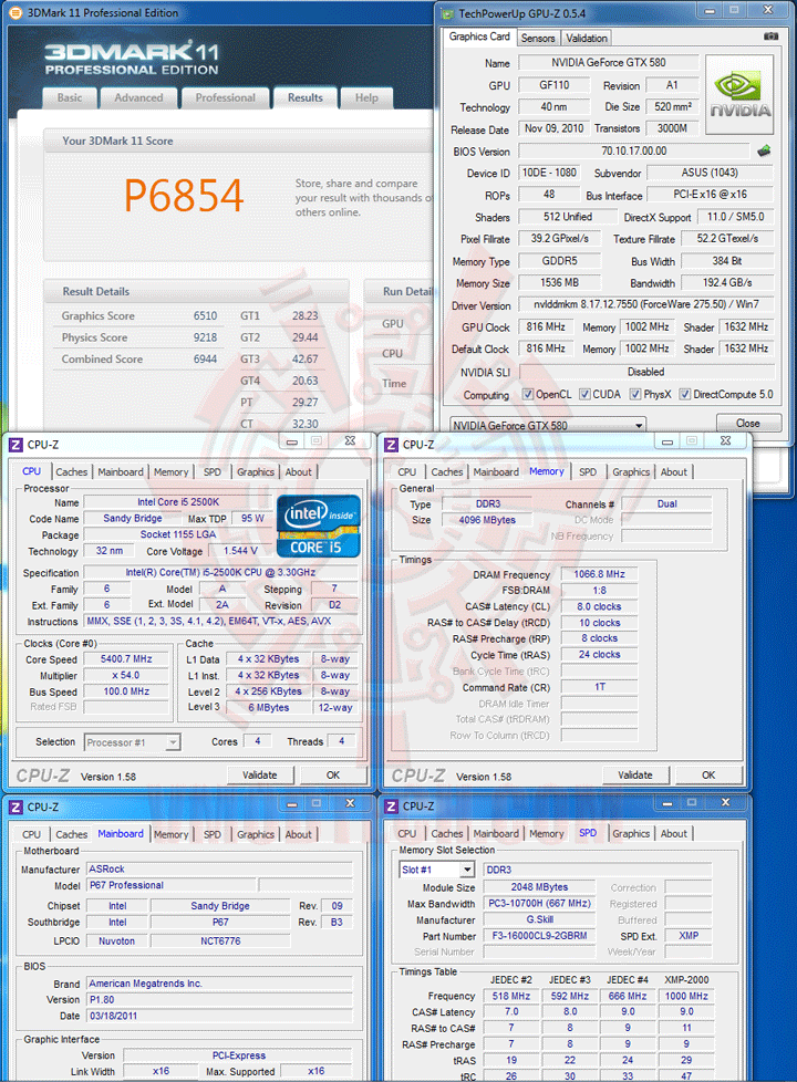 11 1 ASUS MATRIX GTX 580 PLATINUM Review