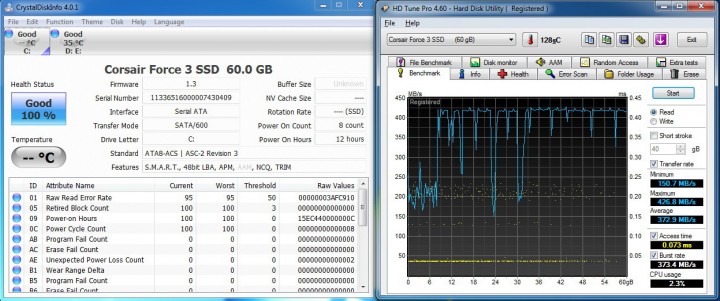 hdtune pro 720x301 CORSAIR FORCE3 SSD 60GB SATA III  Review