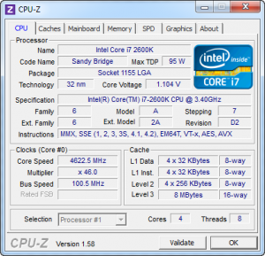 cpuz1 300x289 GEIL EVO CORSA PC3 14900 1866 MHz