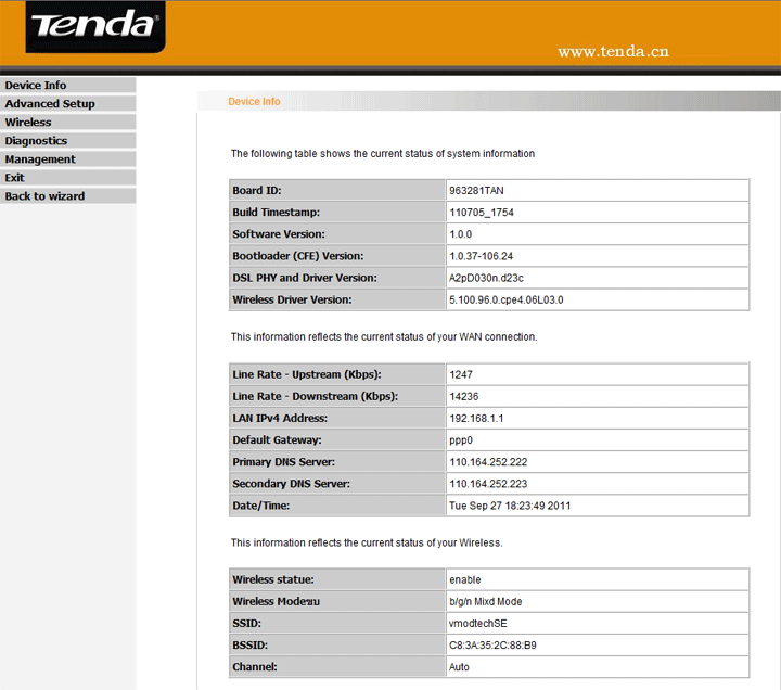 setup 003 Tenda W300D Wireless N ADSL2+ Rounter