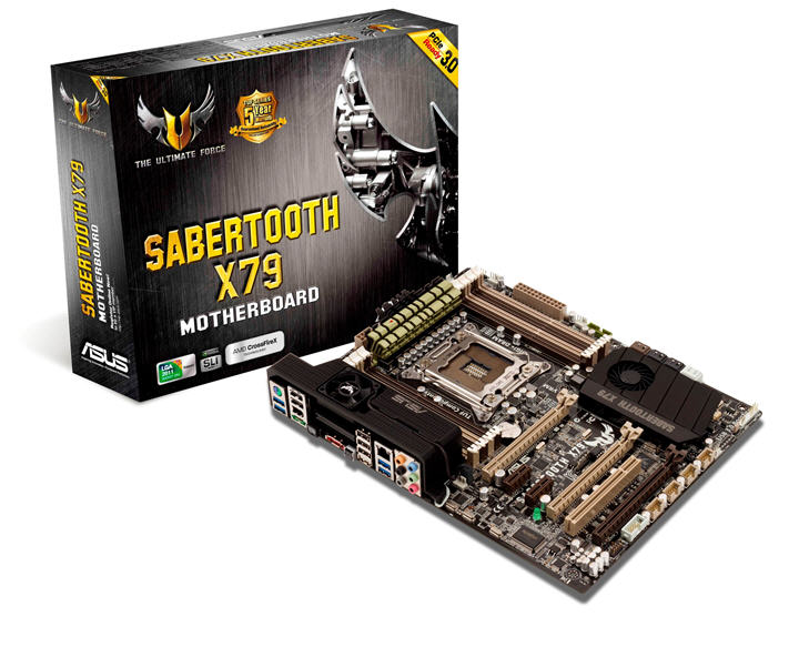 pr asus sabertooth x79 motherboard with box เอซุส เปิดตัวมาเธอร์บอร์ดใหม่ 3 รุ่นรวด โดดเด่นด้วยชิปเซ็ตใหม่ล่าสุด Intel® X79 Express