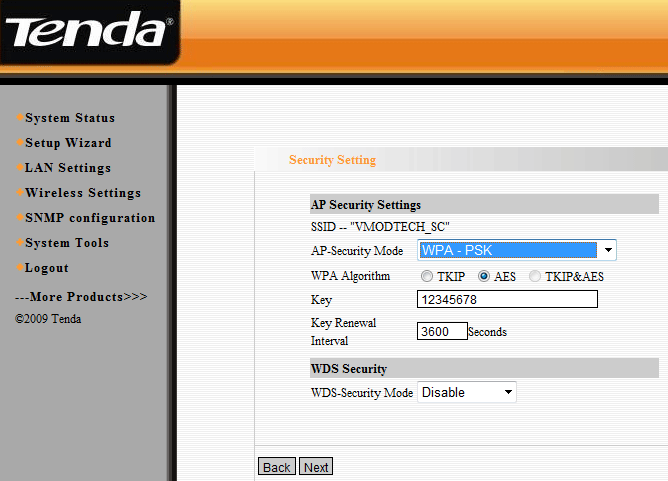 005 Tenda W301A 300Mbps Wireless N Access Point