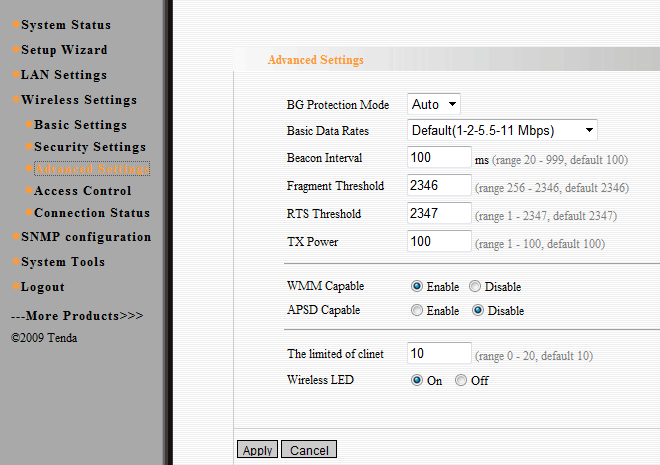 008 Tenda W301A 300Mbps Wireless N Access Point