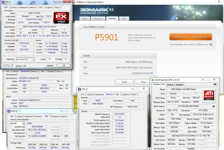 3dmark11 Asus M5A99XEvo Motherboard AM3+ Review