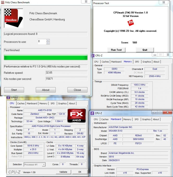 5ghzfritz Asus M5A99XEvo Motherboard AM3+ Review