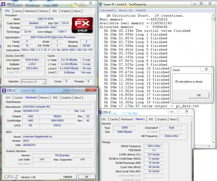 5ghzpi Asus M5A99XEvo Motherboard AM3+ Review