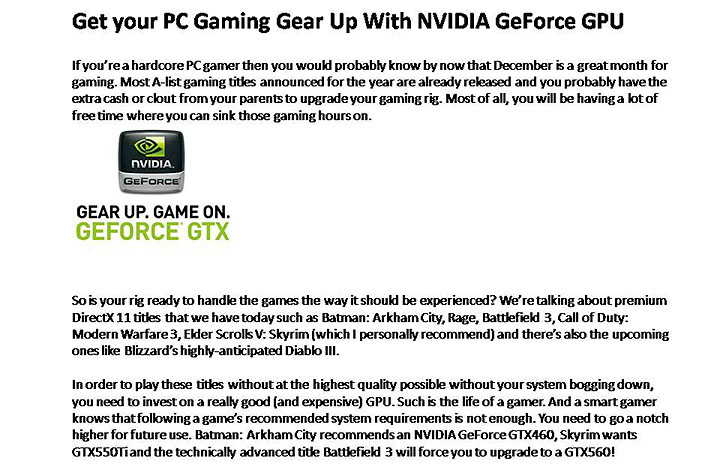 slide1 Get your PC Gaming Gear Up With NVIDIA GeForce GPU