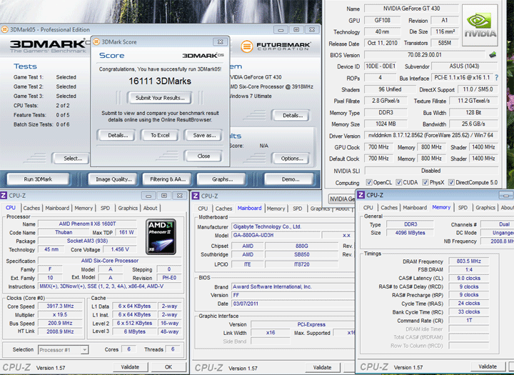 3d05 1 Spark Geforce GT530 1GB DDR3 Review