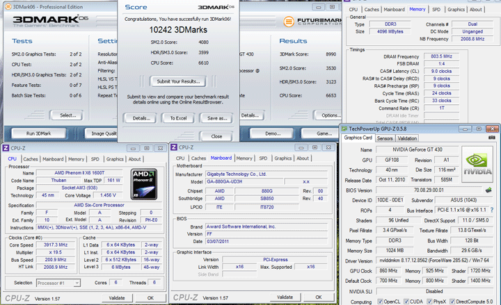 3d06 2 Spark Geforce GT530 1GB DDR3 Review