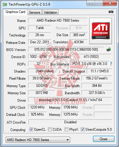 gpuz overclock HIS AMD Radeon HD7970 Review