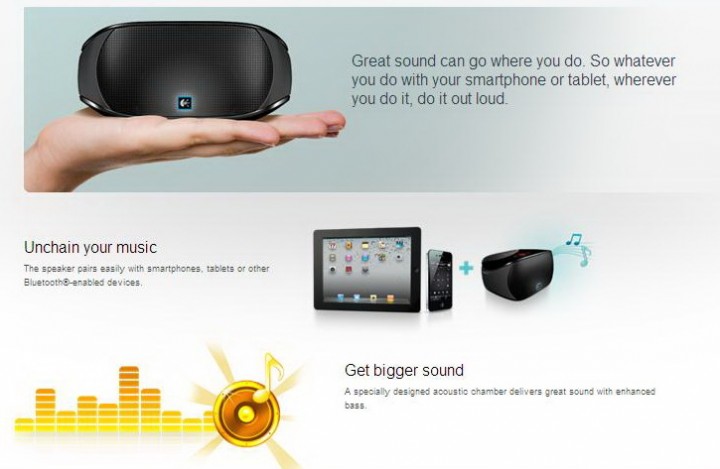 Logitech® Mini Boombox ลำโพงไร้สายพร้อมไมค์ในตัว เชื่อมต่อด้วย Bluetooth สะดวกในการพกพา และง่ายในการเชื่อมต่อ