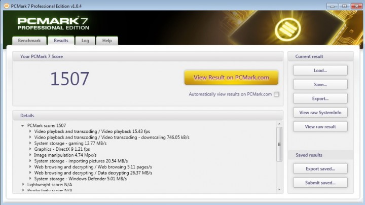 pcmark7 720x404 OCZ OCTANE SSD128GB SATA 2.0  Review