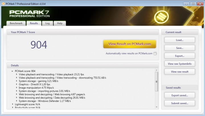 pcmark7 wd 720x407 OCZ OCTANE SSD128GB SATA 2.0  Review