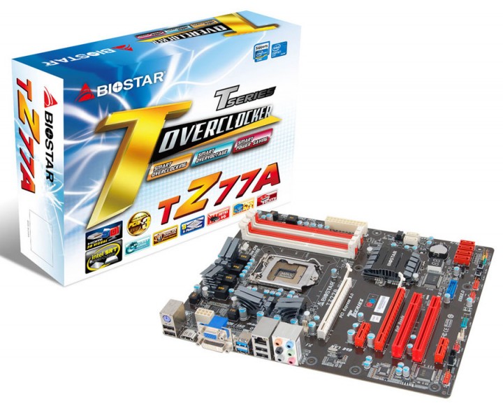 tz77a 01 720x581 BIOSTAR เปิดตัว TZ77A เมนบอร์ดสำหรับผู้เชี่ยวชาญในการโอเวอร์คล็อก