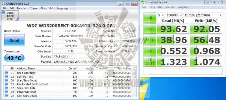 crytal disk1 720x321 KINGMAX SMP35 Client SSD 60 GB SATA III Review