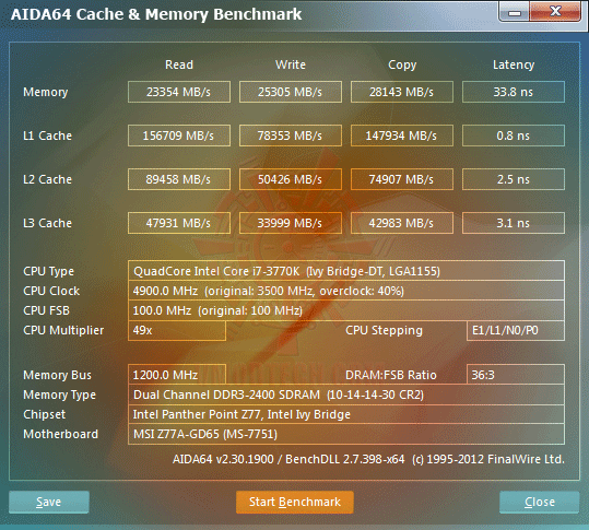 3rd Generation Intel® Core™ i7-3770K Processor with msi Z77A-GD65