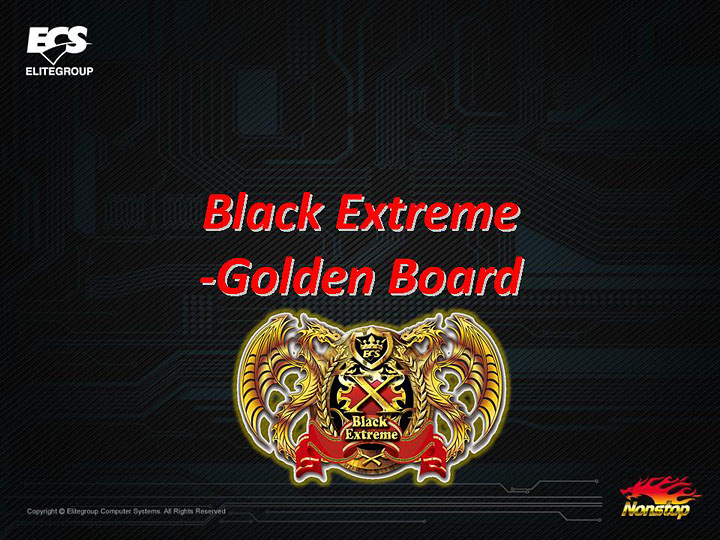 slide1 ECS Z77H2 AX Black Extreme Golden Board Review