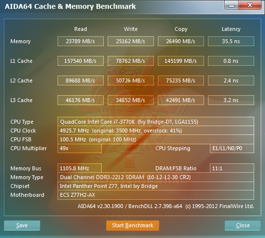 e1 ECS Z77H2 AX Black Extreme Golden Board Review