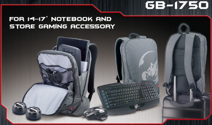 gb 1750 card 1 720x427 GB 1750 GX Gaming Backpack เป้สำหรับเกมเมอร์ตัวจริง !!