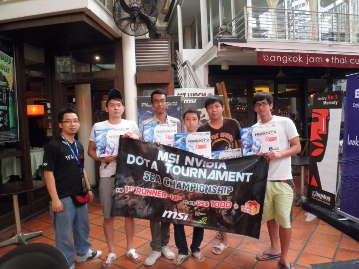 dota team photo the 1st runner up 720x540 MSI NVIDIA DOTA TOURNAMENT Winners