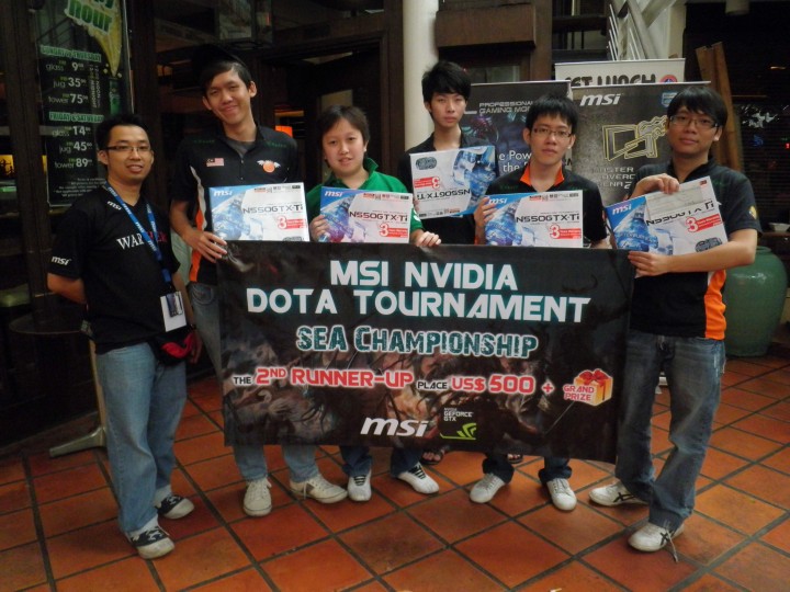 dota team photo the 2nd runner up 720x540 MSI NVIDIA DOTA TOURNAMENT Winners