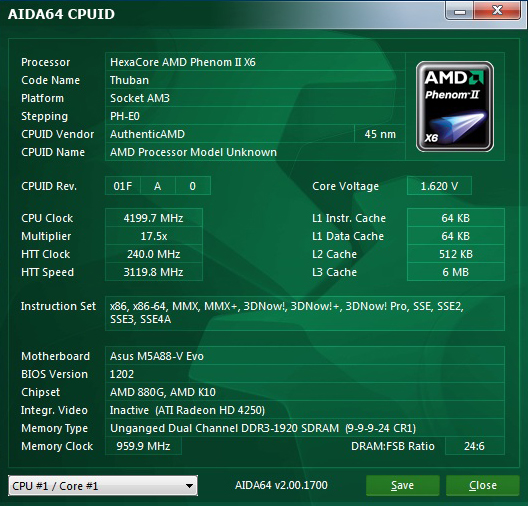 cpu a Asus M5A88 V Evo 