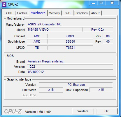 cpuz 3 Asus M5A88 V Evo 